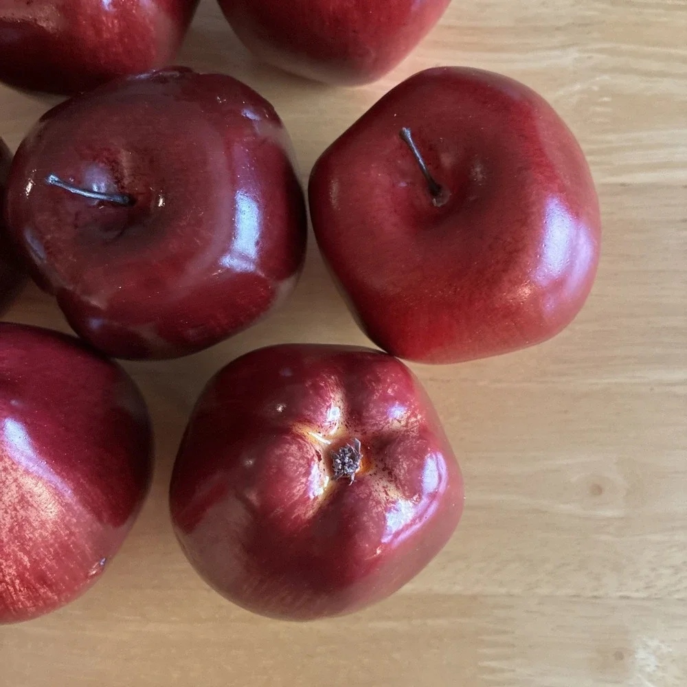 Realistic Faux  Apples Autumn Decor Lot Lightweight